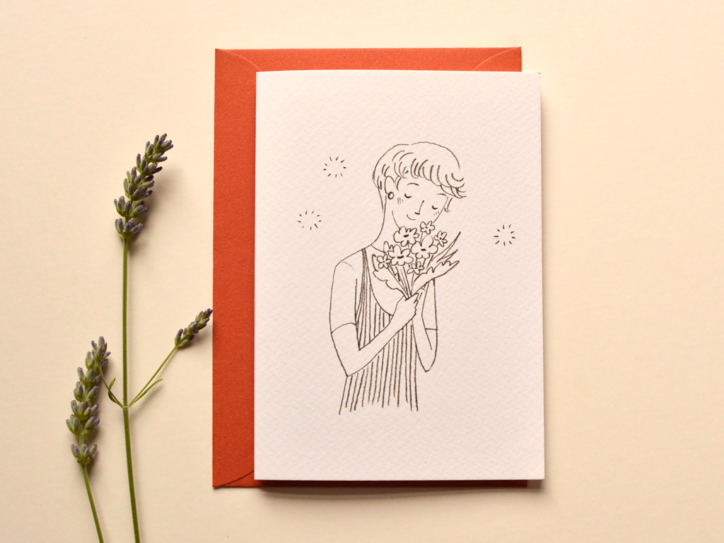 Collaboration card design with des bisous